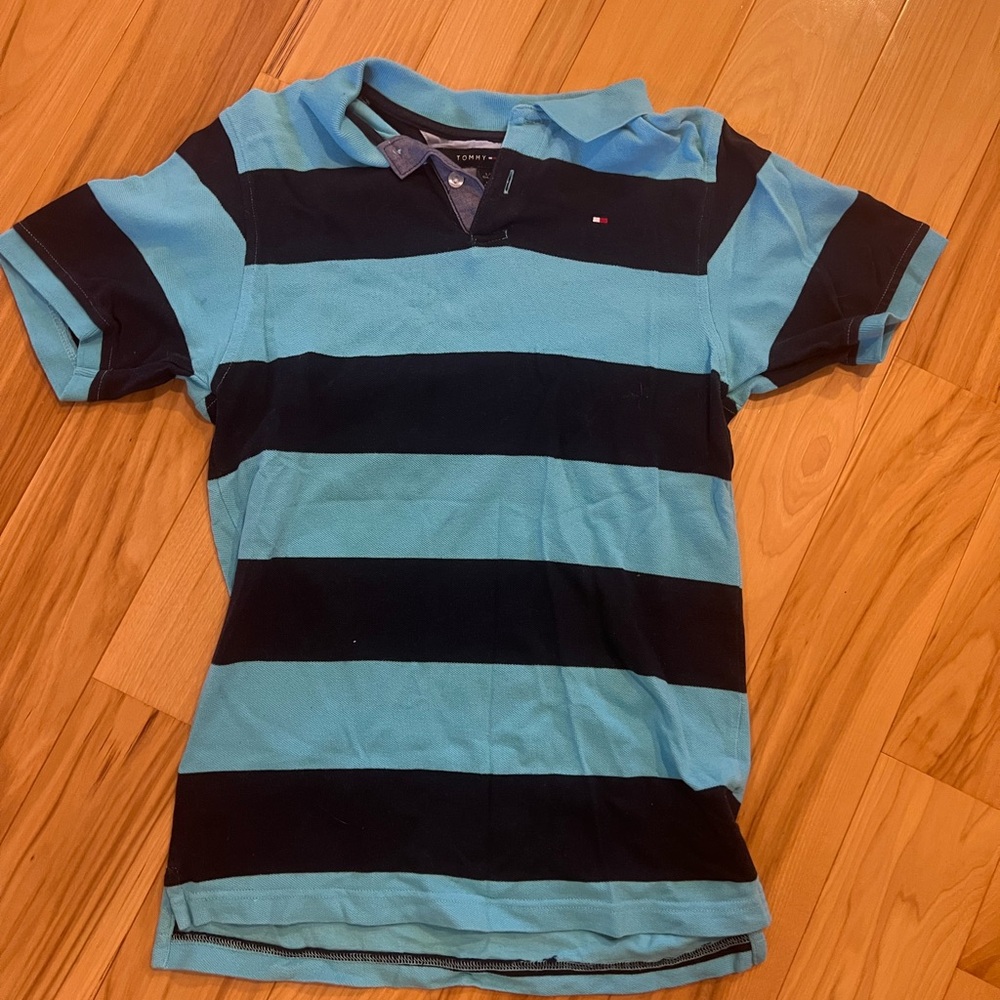 Tommy Hilfiger Kids Polo Shirt - turquoise and Navy